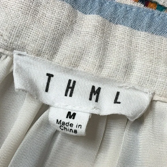 THML Tank Style Embroidered Bohemian Shift Dress - Picture 10 of 13